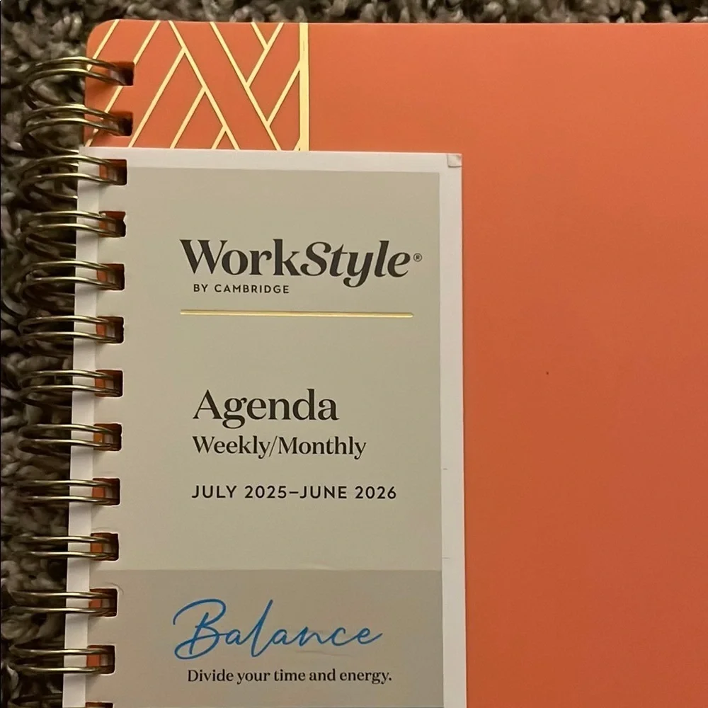 Orange Weekly Monthly Planner